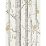 Cole & Son WOODS & PEARS CHARCL/LIN/GLD Wallpaper