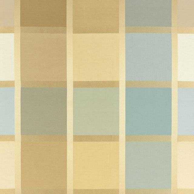 Schumacher Navsari Silk Plaid Opal Fabric