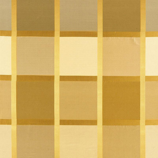 Schumacher Navsari Silk Plaid Creme Caramel Fabric