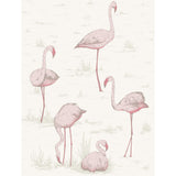 Cole & Son FLAMINGOS PINK/WHITE Wallpaper