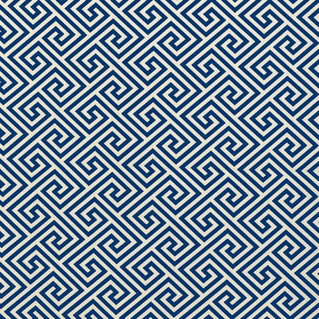 Schumacher St. Tropez Indoor/Outdoor Navy Fabric