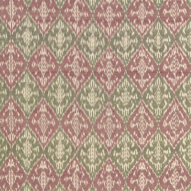 Schumacher Varanasi Cotton Ikat Mulberry Fabric