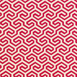 Schumacher Ming Fret Cerise Fabric
