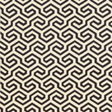 Schumacher Ming Fret Noir Fabric