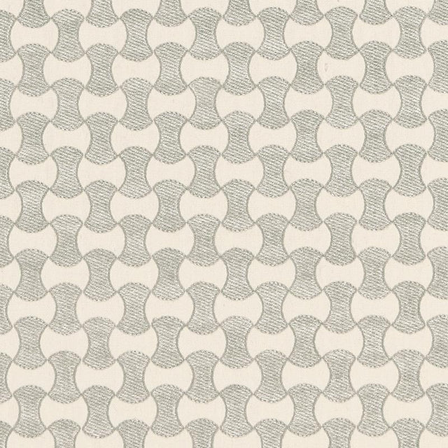 Schumacher Nolita Embroidery Zinc Fabric