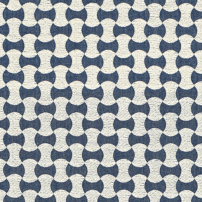 Schumacher Nolita Embroidery Denim Fabric