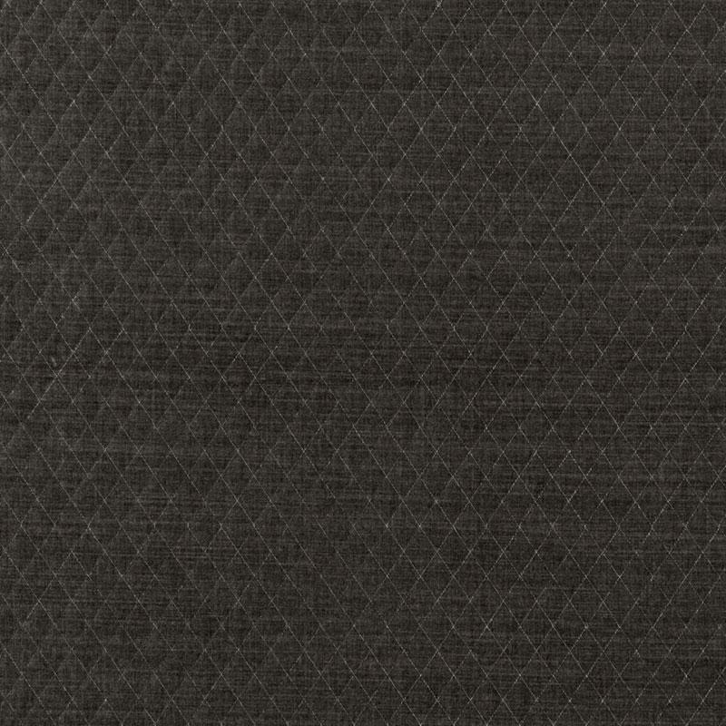 Schumacher Paley Quilted Velvet Smoke Fabric