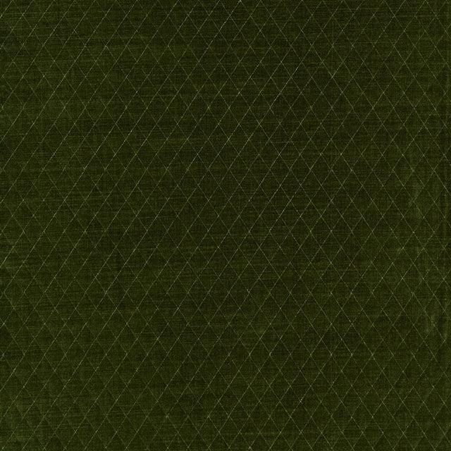 Schumacher Paley Quilted Velvet Loden Fabric