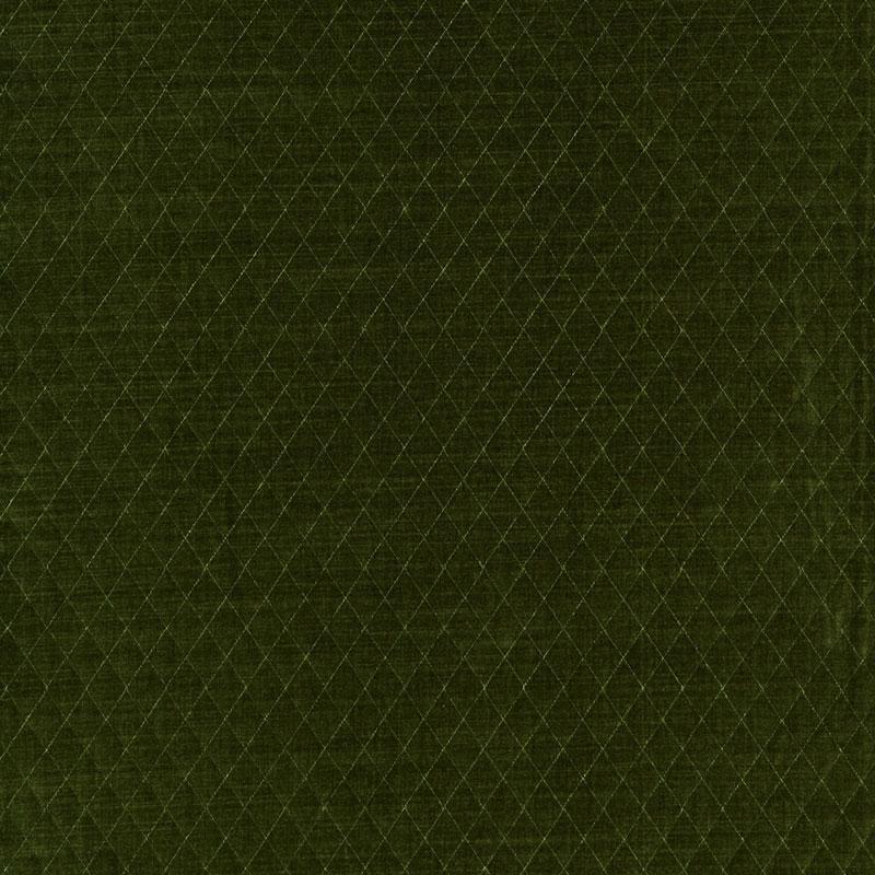 Schumacher Paley Quilted Velvet Loden Fabric