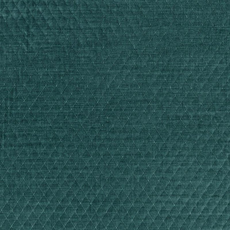 Schumacher Paley Quilted Velvet Peacock Fabric