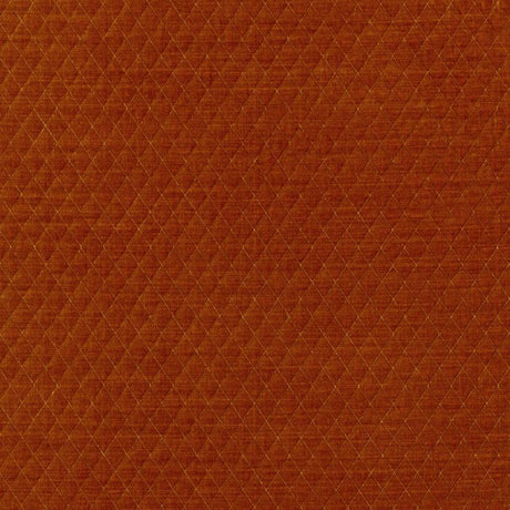 Schumacher Paley Quilted Velvet Chinese Orange Fabric