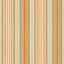 Schumacher Saratoga Cotton Stripe Beige / Mocha / Pumpkin Fabric