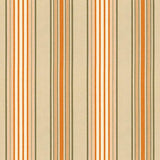 Schumacher Saratoga Cotton Stripe Beige / Mocha / Pumpkin Fabric