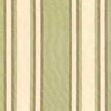 Schumacher Seneca Cotton Stripe Green Tea/Mocha Fabric