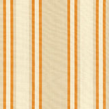 Schumacher Seneca Cotton Stripe Beige/Pumpkin Fabric