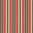 Schumacher Beacon Cotton Stripe Red/Java/Beige Fabric
