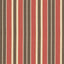 Schumacher Beacon Cotton Stripe Red/Java/Beige Fabric