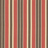 Schumacher Beacon Cotton Stripe Red/Java/Beige Fabric