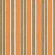 Schumacher Beacon Cotton Stripe Pumpkin/Mocha/Java Fabric