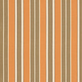 Schumacher Beacon Cotton Stripe Pumpkin/Mocha/Java Fabric