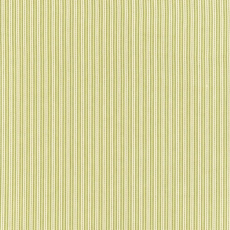 Schumacher Baker Cotton Stripe Ivory /Pear /Sage Fabric