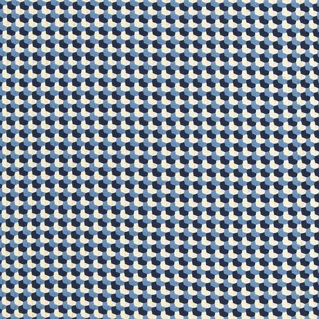Schumacher Crosstown Weave Navy Fabric