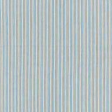 Schumacher Baker Cotton Stripe Ivory/Chambray/Indigo Fabric