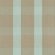 Schumacher Avon Gingham Plaid Mocha/Aqua Fabric