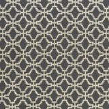 Schumacher Sarana Linen Embroidery Carbon Fabric