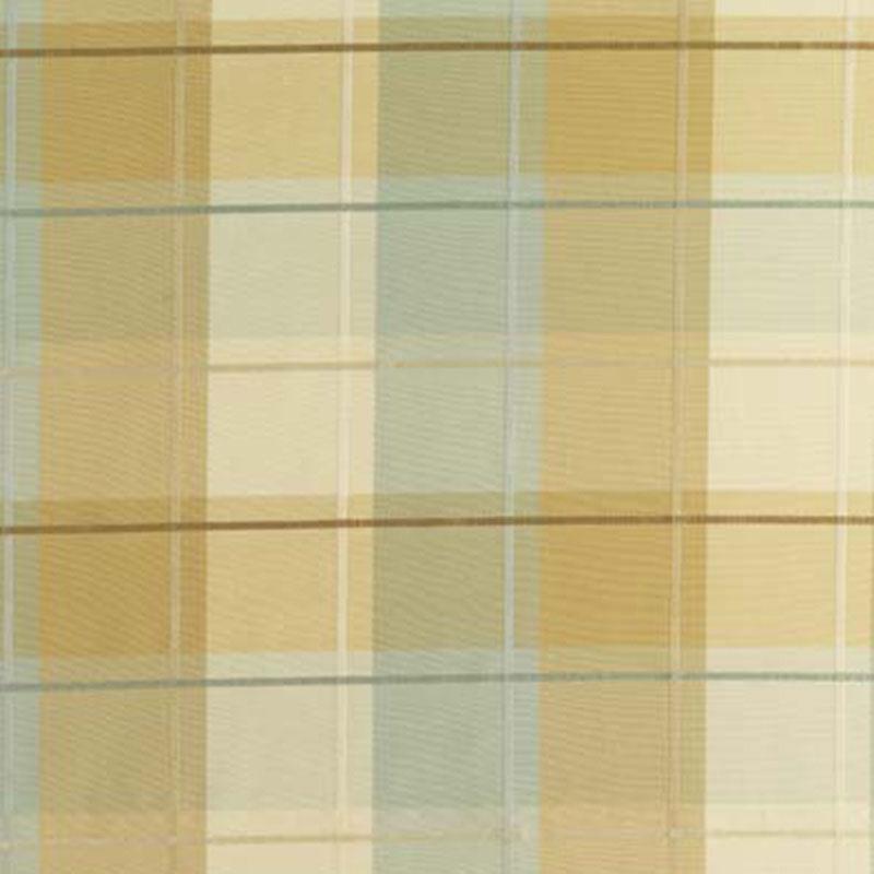 Schumacher Coin Silk Plaid Aqua Fabric