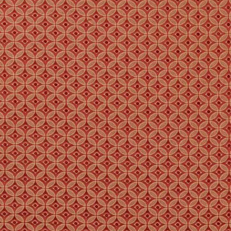 Schumacher Cara Weave Poppy Fabric