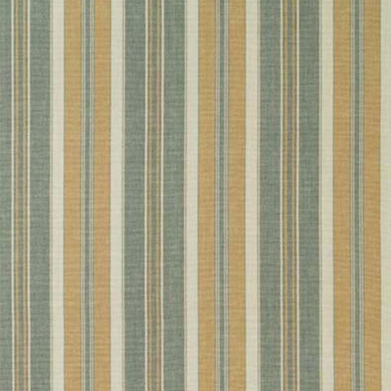 Schumacher Hudson Stripe Aqua Fabric