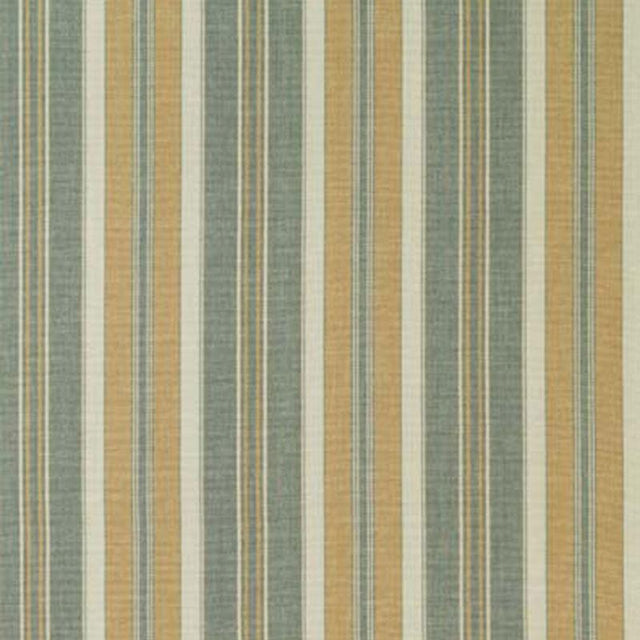 Schumacher Hudson Stripe Aqua Fabric