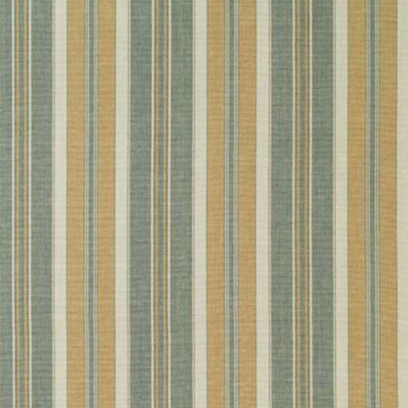 Schumacher Hudson Stripe Aqua Fabric