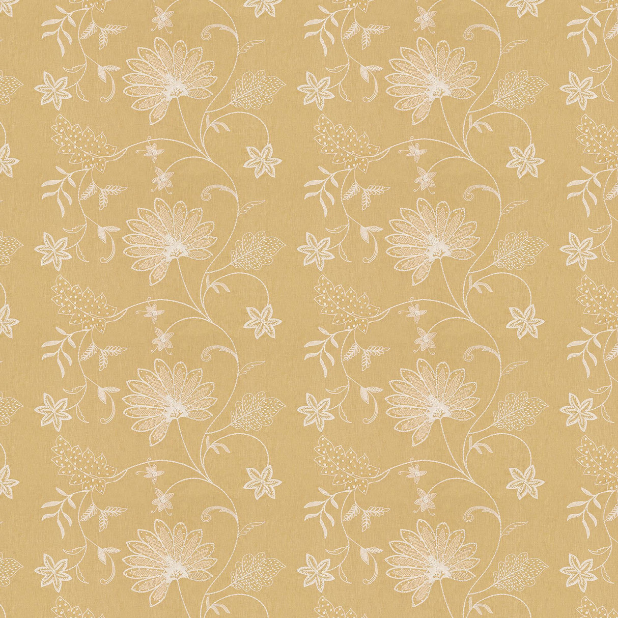 Kravet HAND EMBROIDERY SAFFRON Drapery Fabric