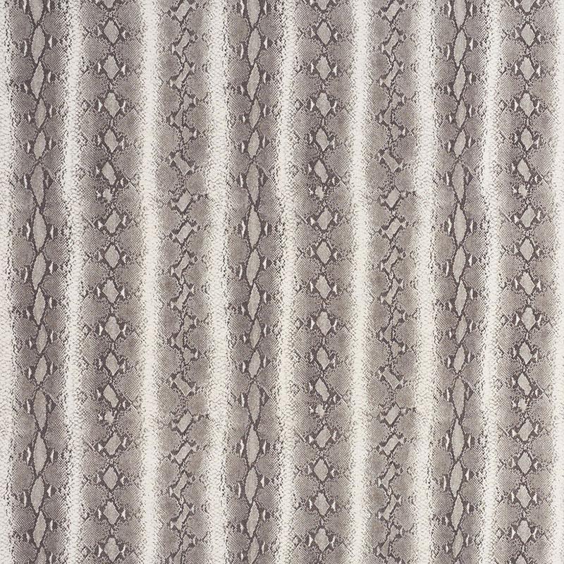 Schumacher Snake Rattle & Roll Linen Ash Fabric