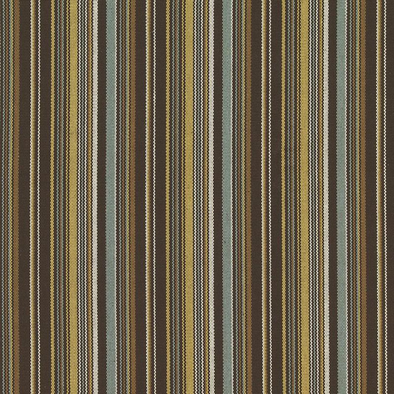Schumacher Malibu Stripe Chocolate Fabric