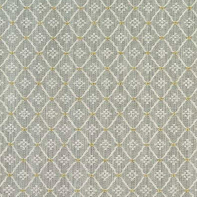 Schumacher Clifton Cotton Strie Aqua Fabric