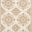 Schumacher Montecito Medallion Neutral Fabric