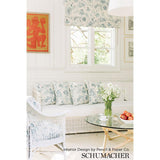 Schumacher Chinoiserie Vine China Blue Fabric