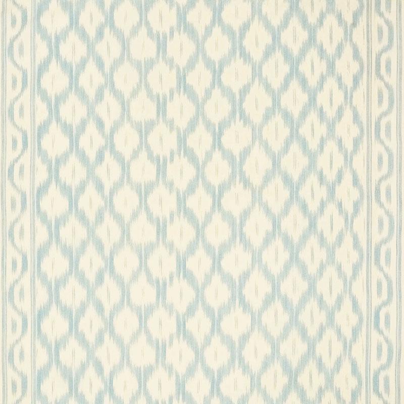 Schumacher Santa Monica Ikat China Blue Fabric