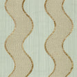 Schumacher Wavelength Aqua Fabric