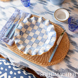 Schumacher Santa Monica Ikat Indigo Fabric