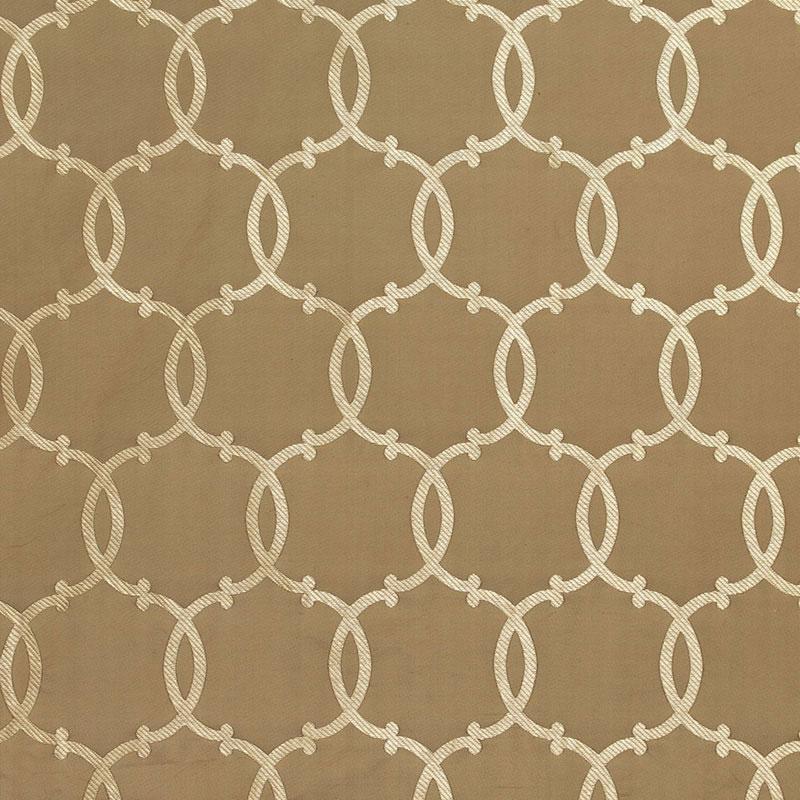 Schumacher Silk Tracery Mocha Fabric