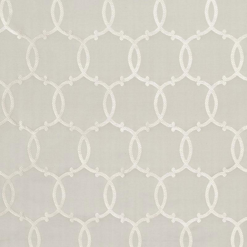 Schumacher Silk Tracery Pearl Fabric