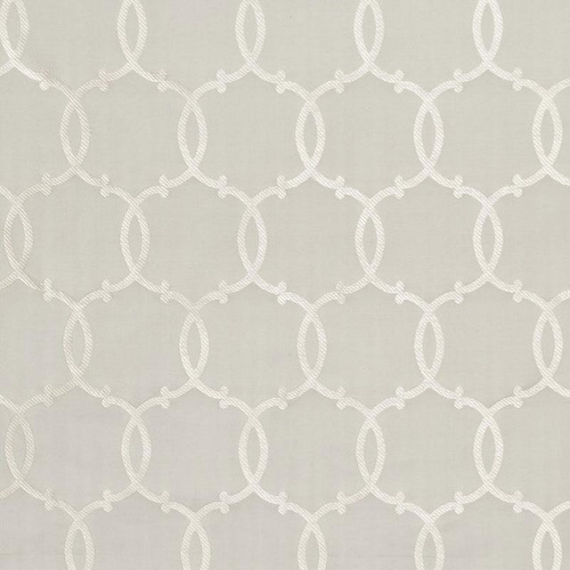 Schumacher Silk Tracery Pearl Fabric