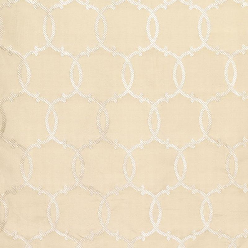 Schumacher Silk Tracery Alabaster Fabric
