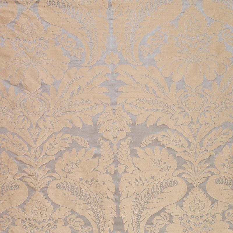 Schumacher Bennet Silk Damask Mineral Fabric