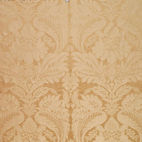 Schumacher Bennet Silk Damask Travertine Fabric
