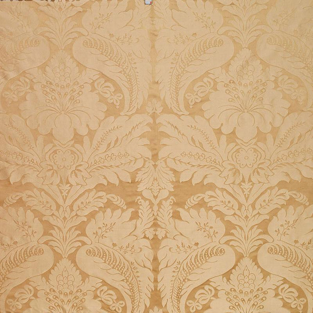 Schumacher Bennet Silk Damask Travertine Fabric